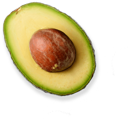 Fresh Halved Avocado With Pit