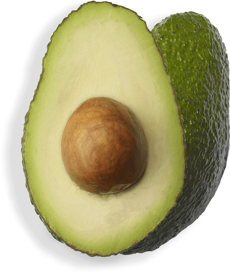 Fresh Halved Avocadowith Pit