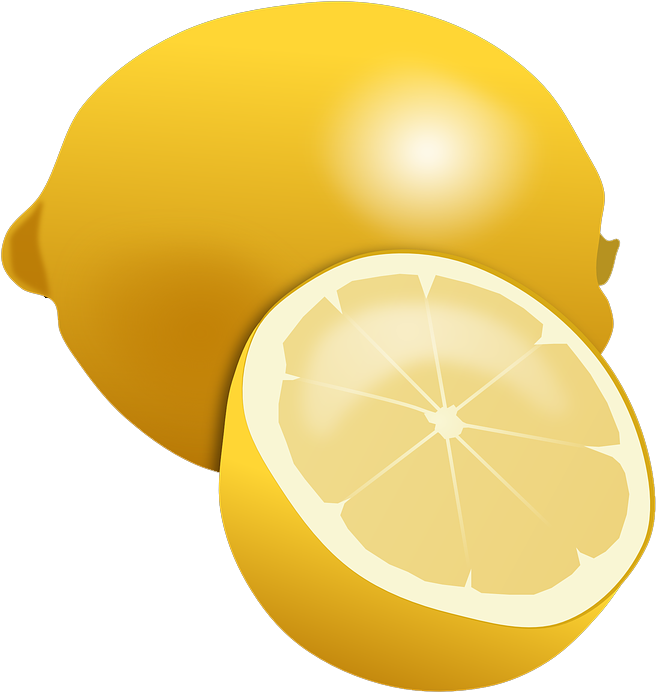 Fresh Lemon Slice Illustration