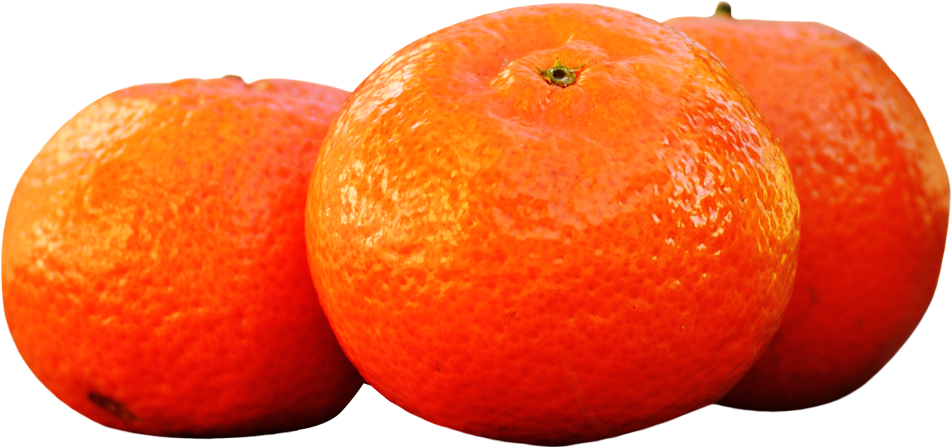 Fresh Oranges Isolated Background