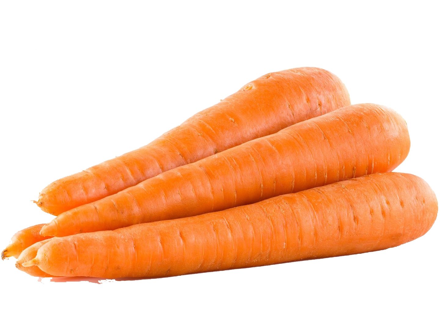 Fresh Organic Carrots Isolated