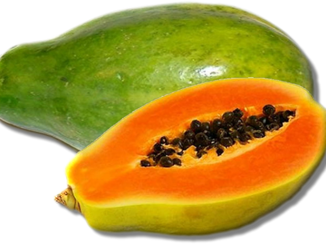 Fresh Papaya Fruit Cut