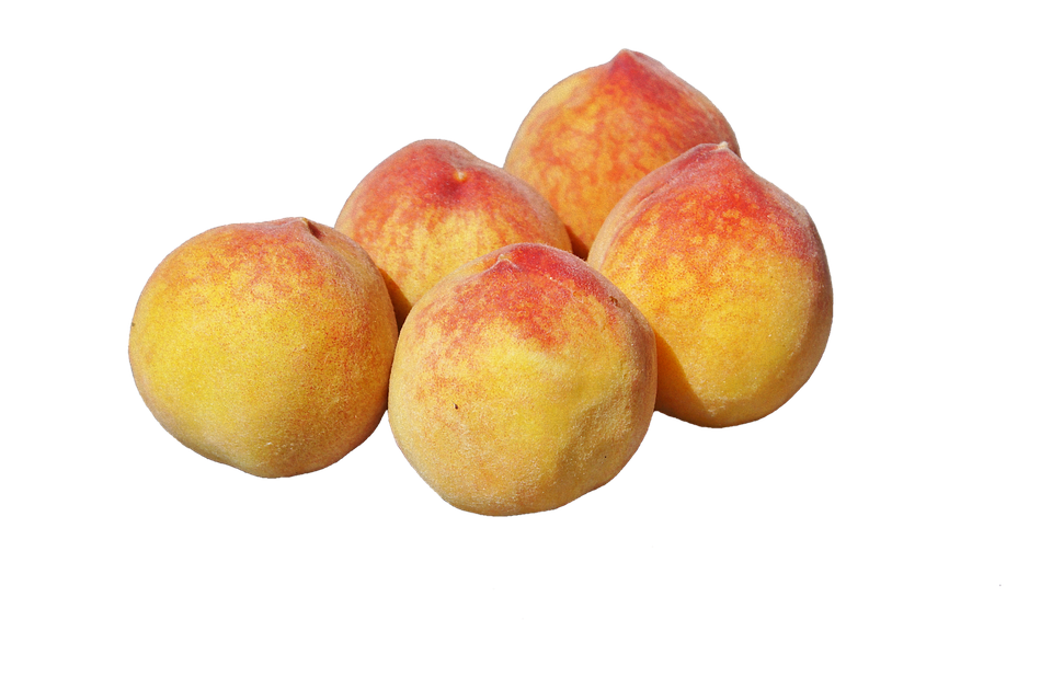 Fresh Peaches Group Transparent Background