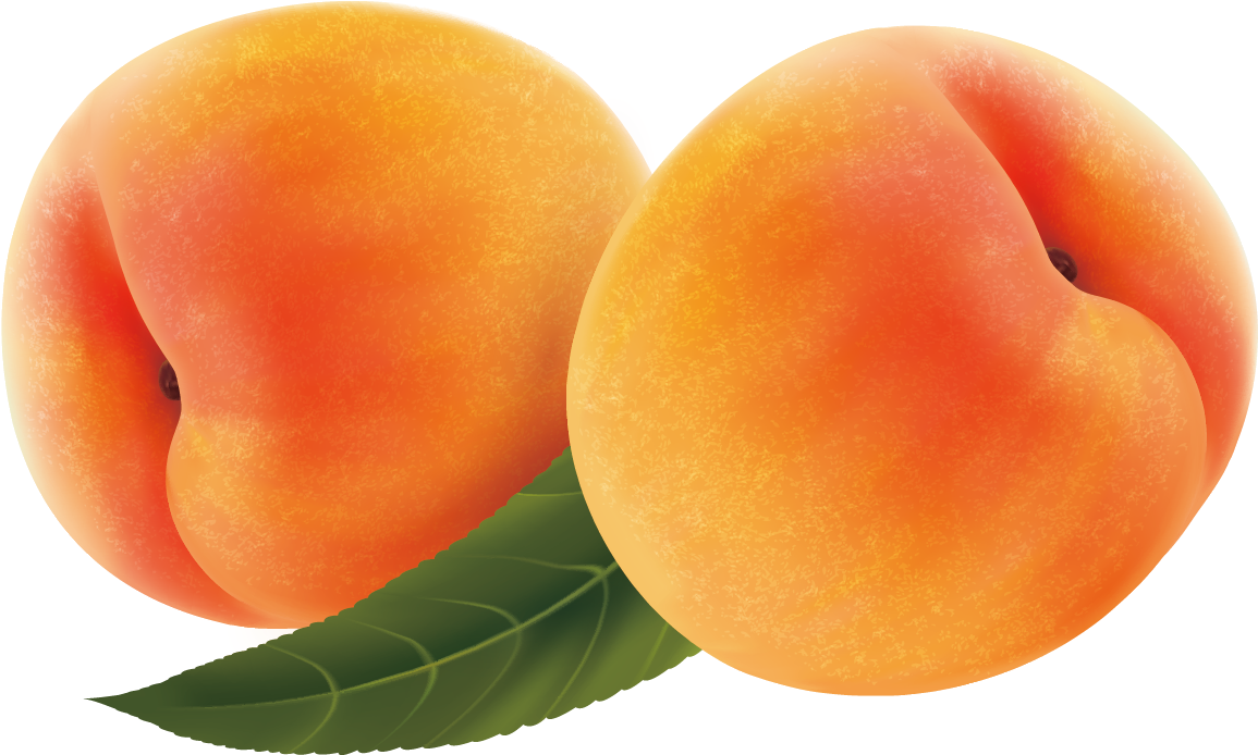 Fresh Peacheswith Leaf