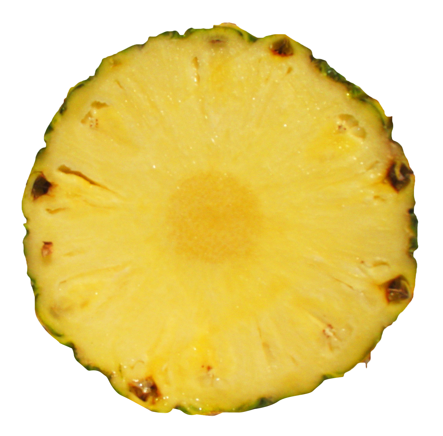 Fresh Pineapple Slice Transparent Background