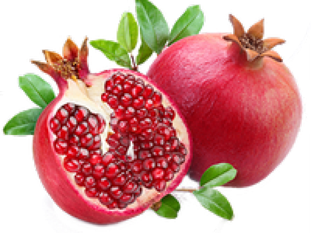 Fresh Pomegranateand Half Cut