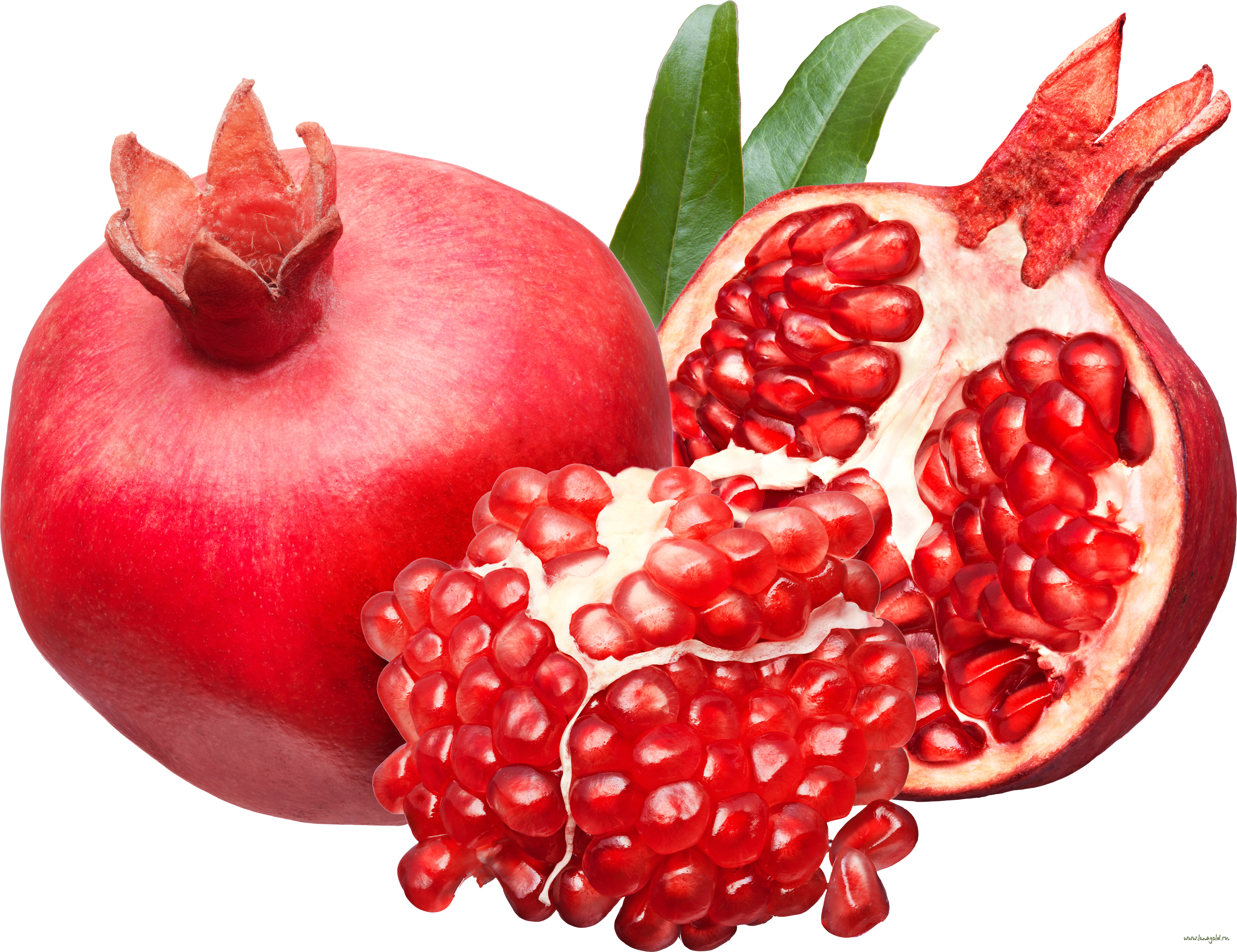 Fresh Pomegranateand Half Cut Section