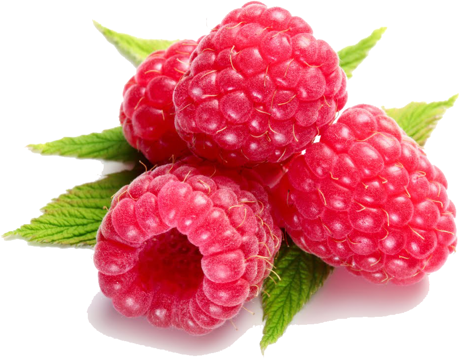 Fresh Raspberrieswith Leaves.png