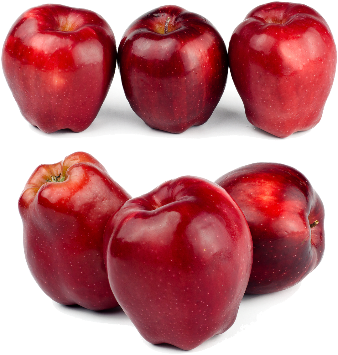 Fresh Red Apples Isolated