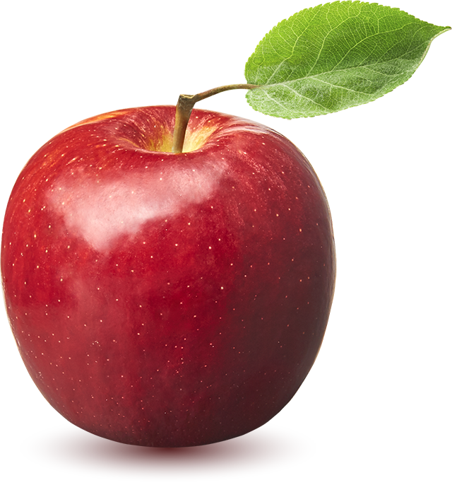 Fresh Red Applewith Leaf