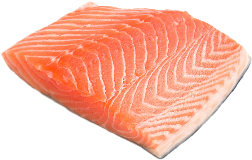 Fresh Salmon Fillet Isolated