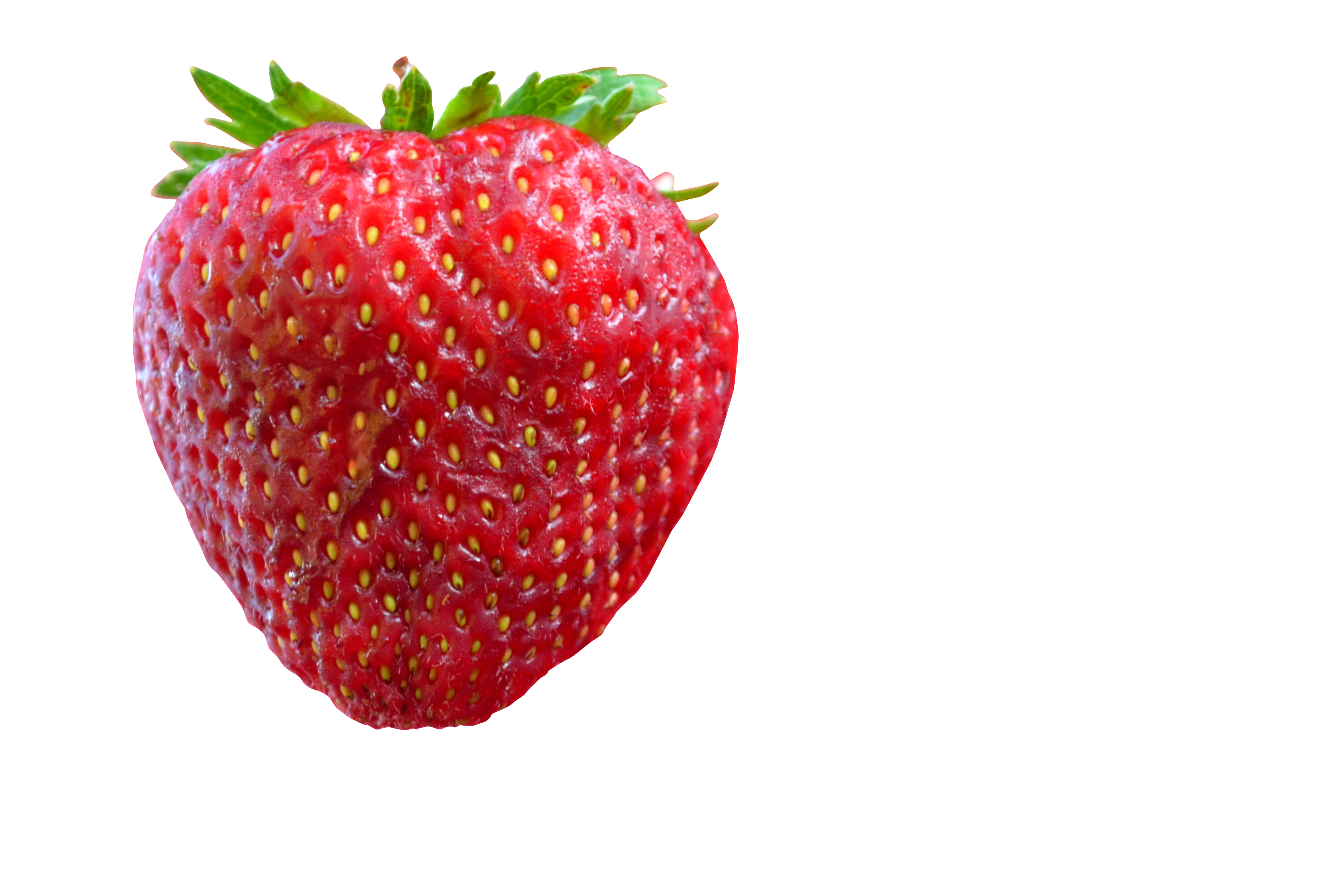 Fresh Strawberry Black Background