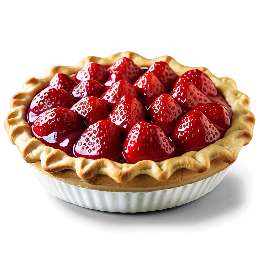 Fresh Strawberry Pie Png Hnn52