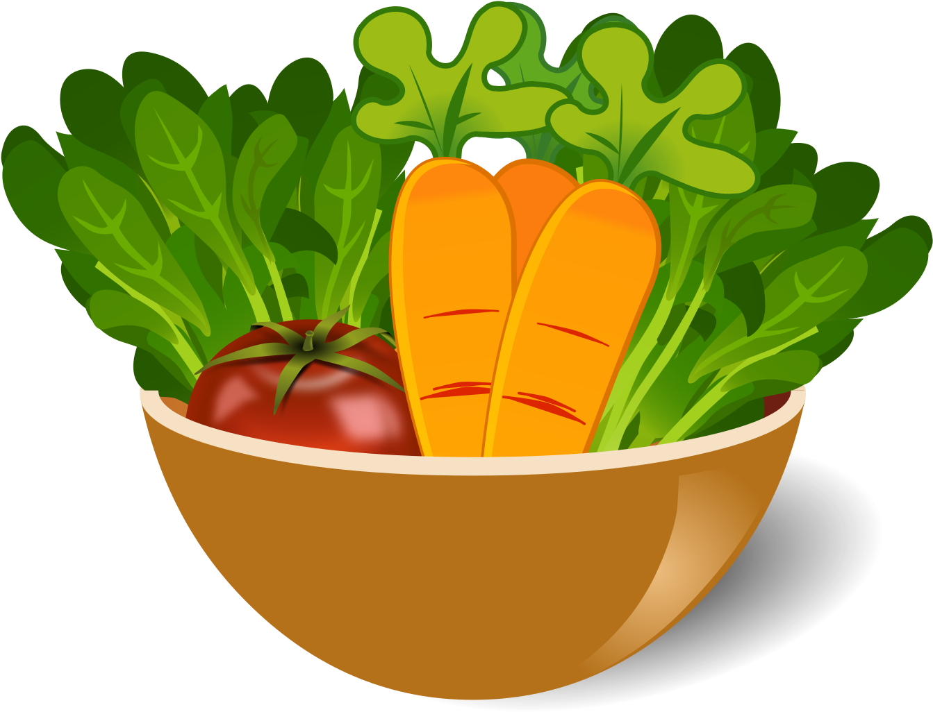 Fresh Vegetable Bowl Illustration