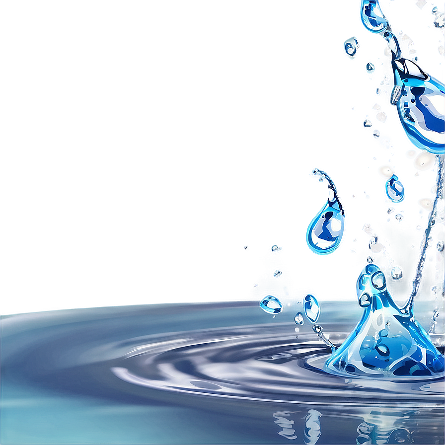 Fresh Water Splash Cartoon Png 33