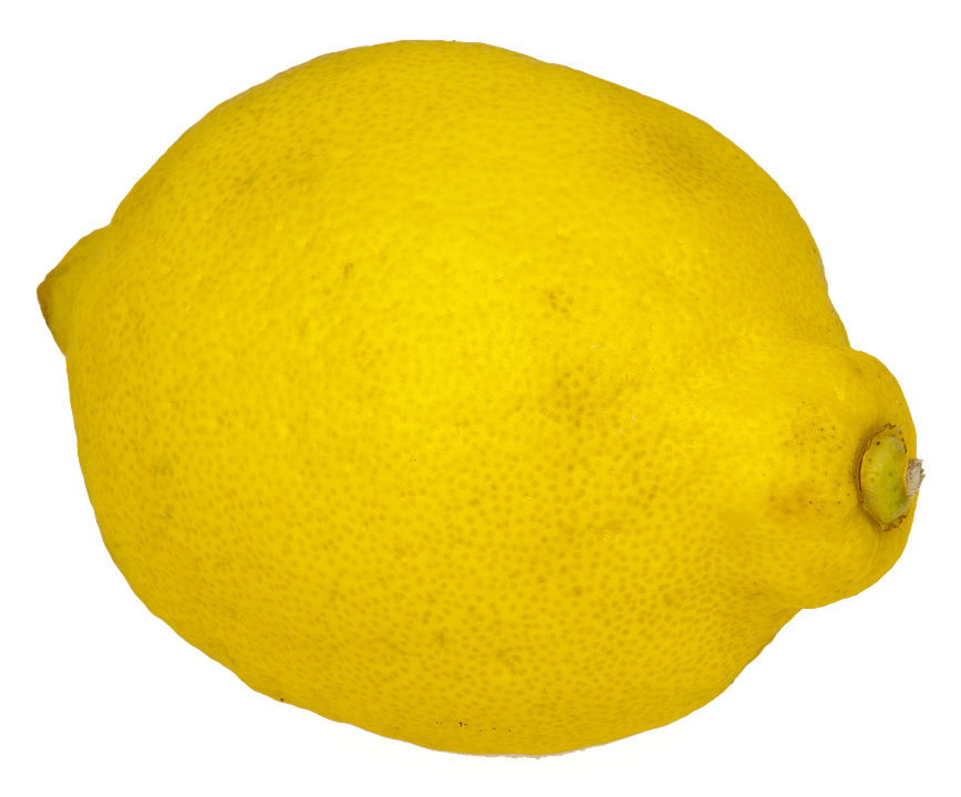 Fresh Yellow Lemon Isolated