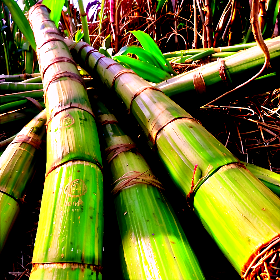 Freshly Cut Sugarcane Load Png 11