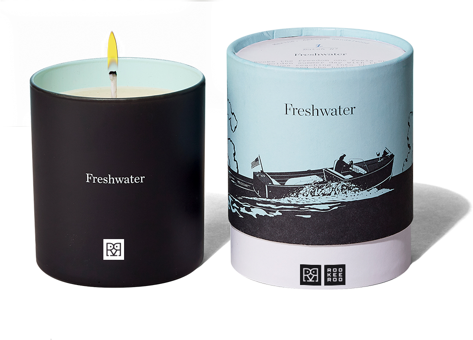 Freshwater Scented Candleand Packaging