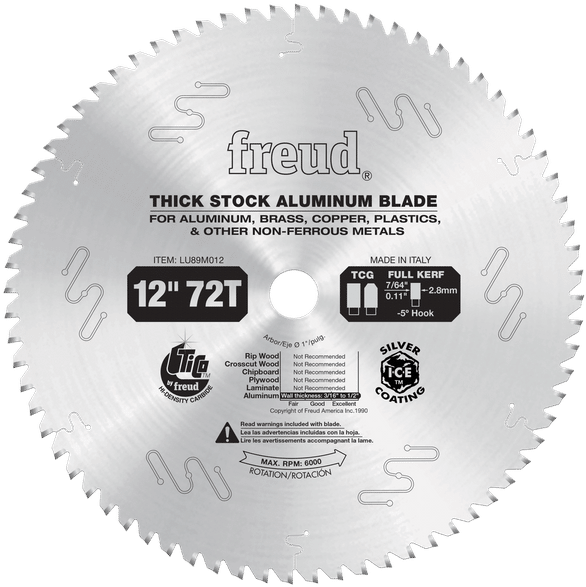 Freud Thick Stock Aluminum Circular Saw Blade