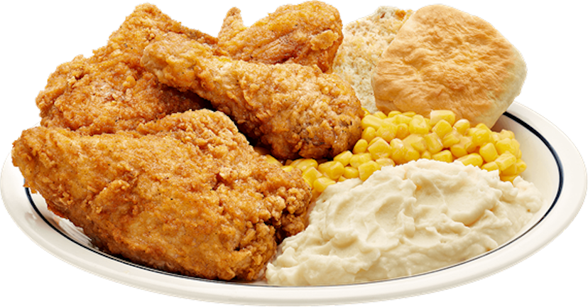 Fried Chicken Dinner Plate