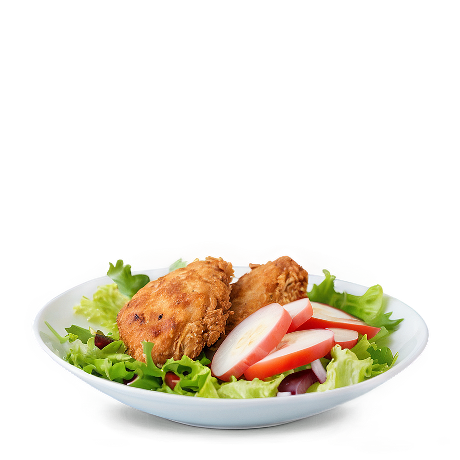 Fried Chicken Salad Png Duj74