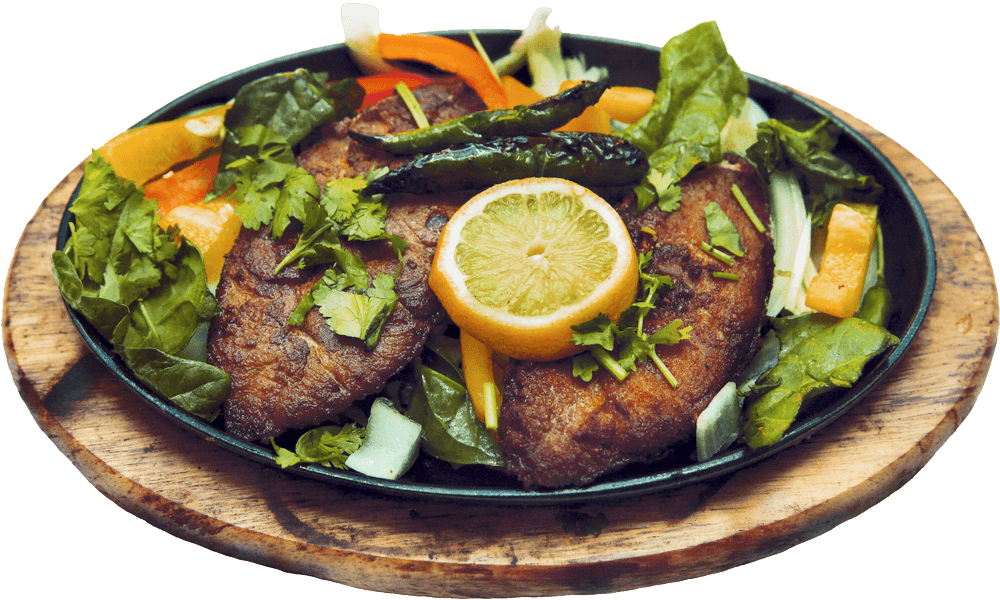 Fried Fishwith Lemonand Vegetables