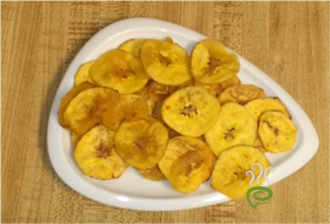 Fried Plantain Sliceson Plate