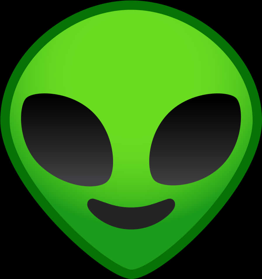 Friendly Alien Emoji Graphic