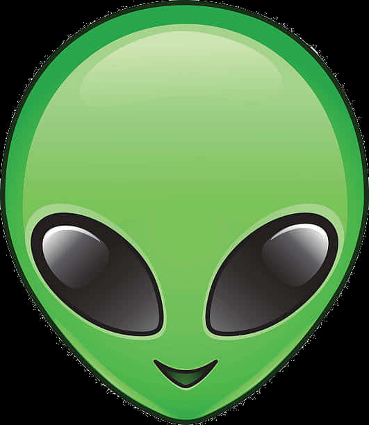 Friendly Alien Emoji Graphic