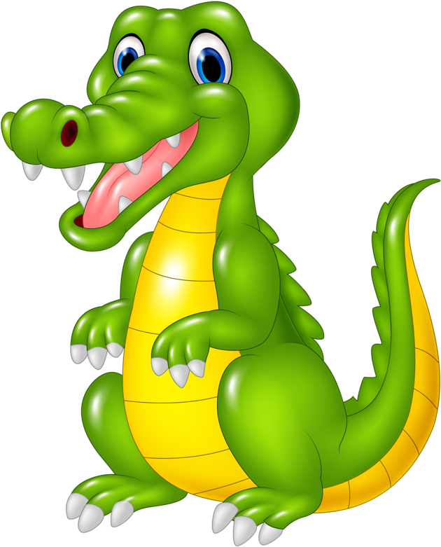 Friendly Cartoon Alligator