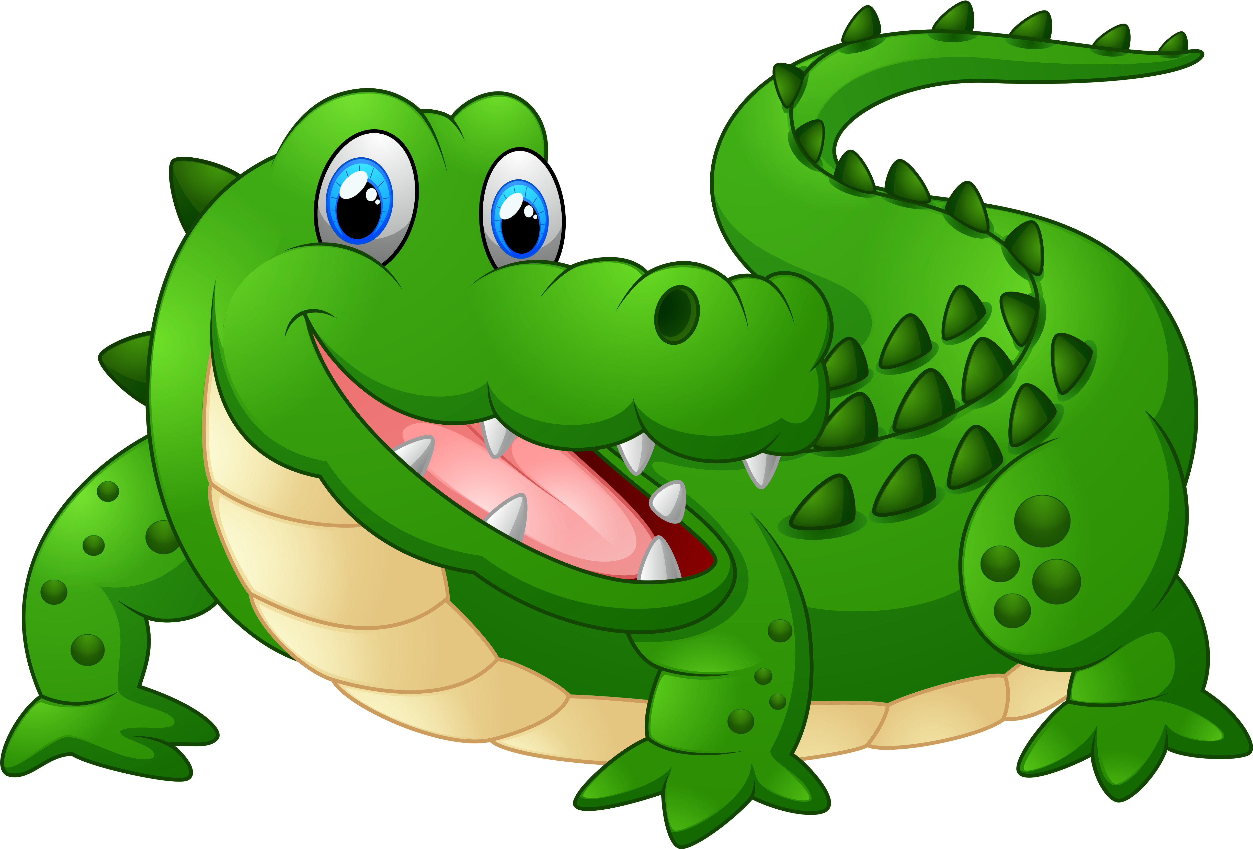 Friendly Cartoon Crocodile