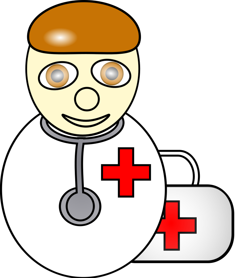 Friendly Cartoon Doctor Clipart