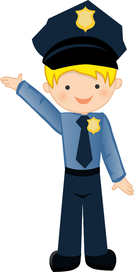 Friendly Cartoon Policeman Vector