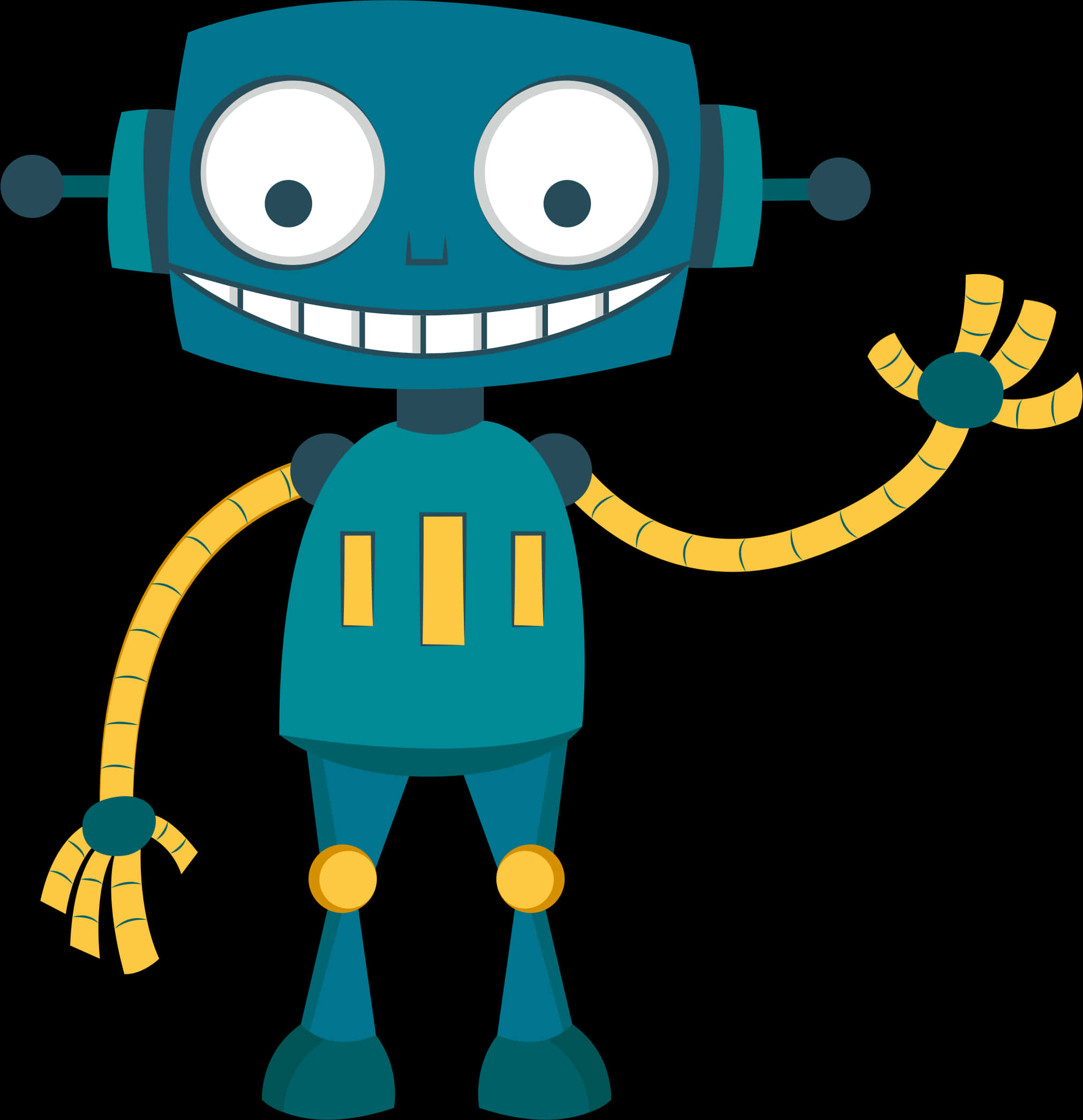 Friendly Cartoon Robot