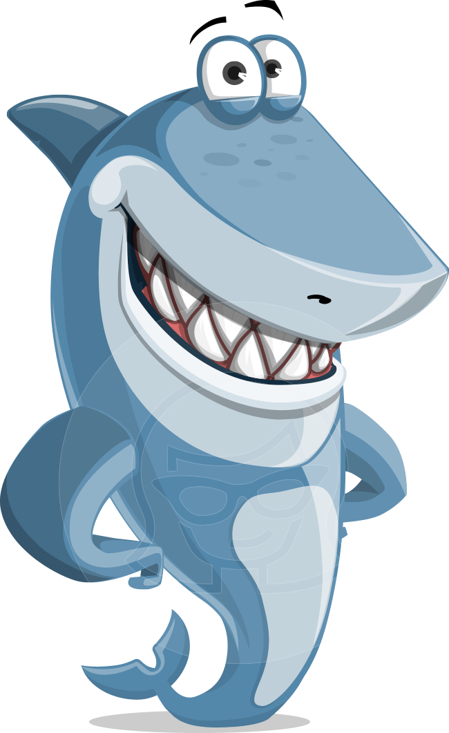 Friendly Cartoon Shark