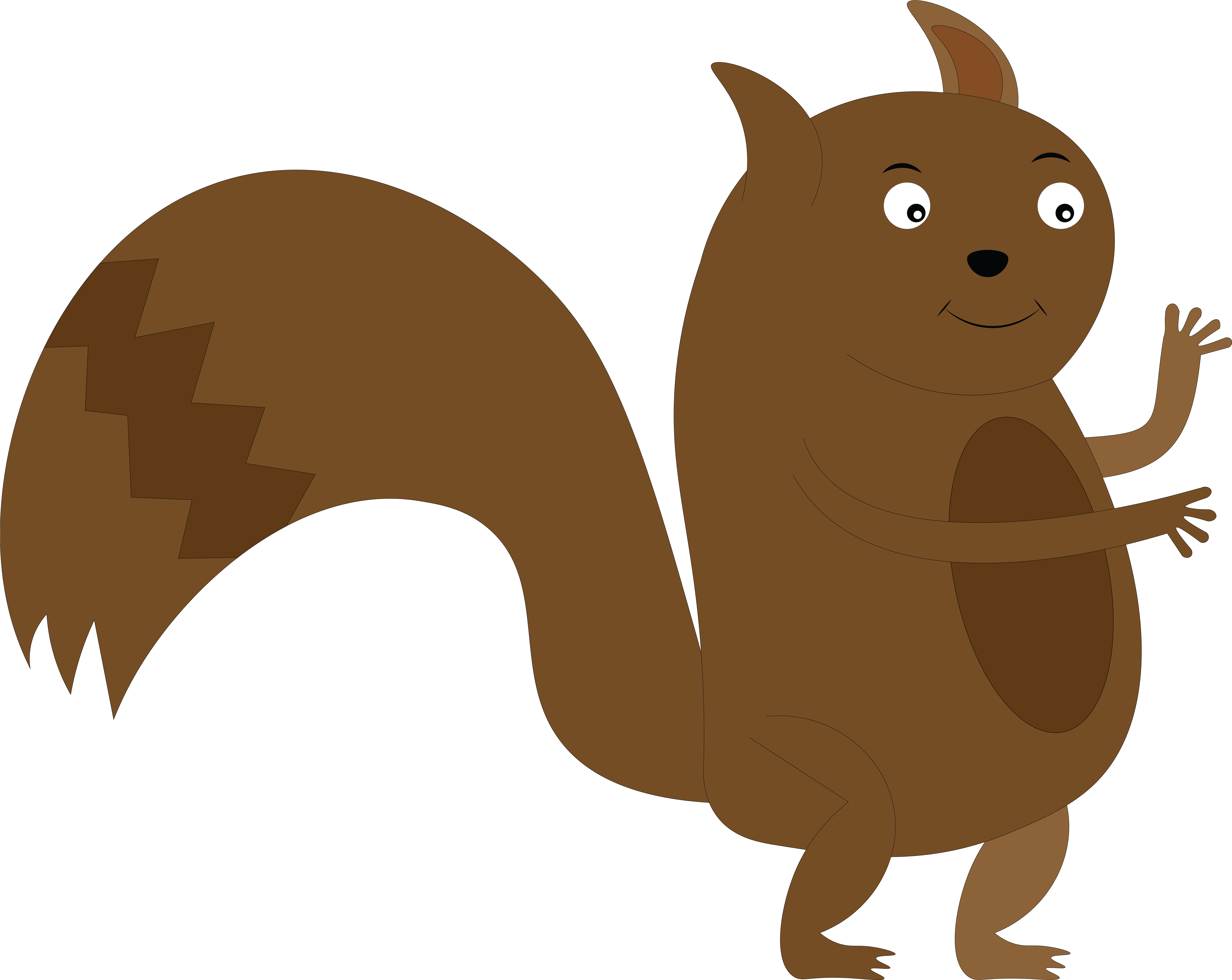 Friendly Cartoon Squirrel