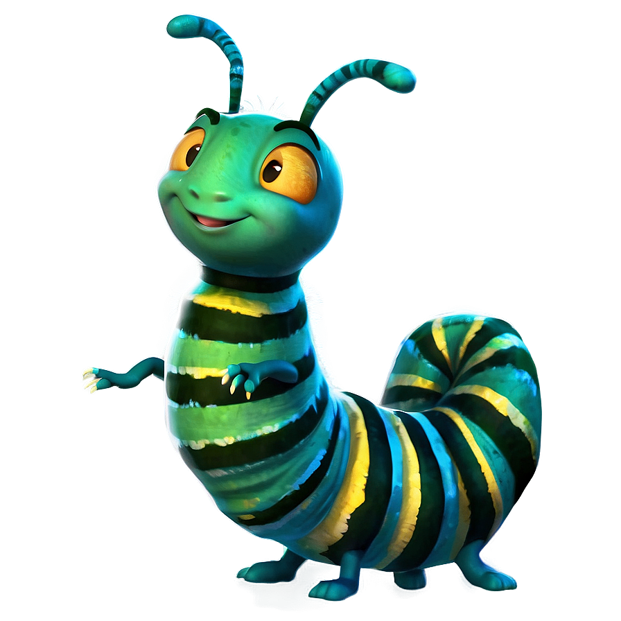 Friendly Caterpillar Character Png 05232024