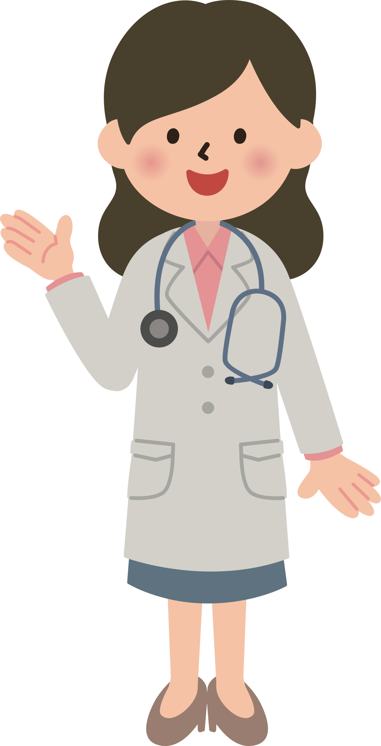 Friendly Female Doctor Clipart