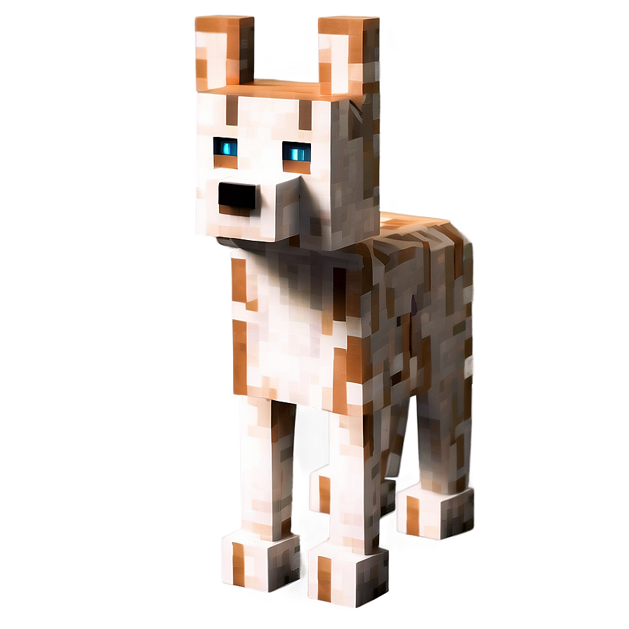 Friendly Minecraft Dog Png 86