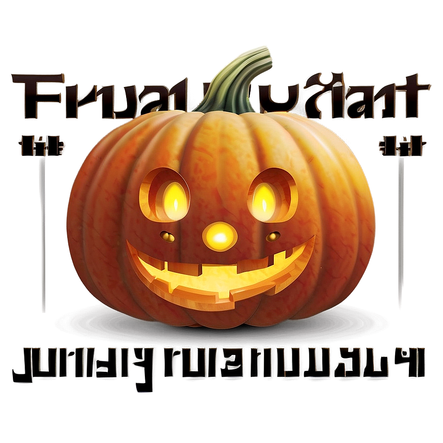 Friendly Pumpkin Face Png Wji