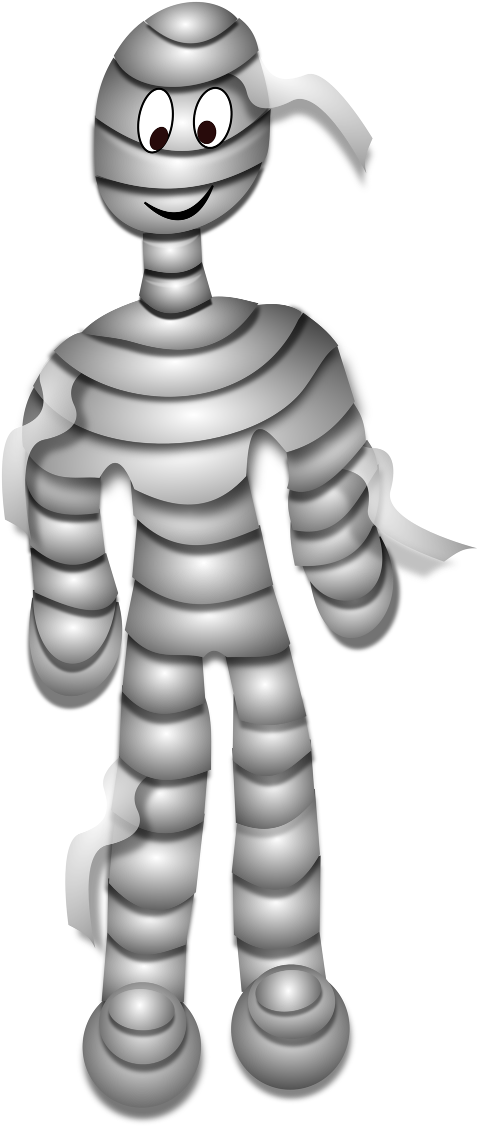 Friendly Robot Cartoon Character