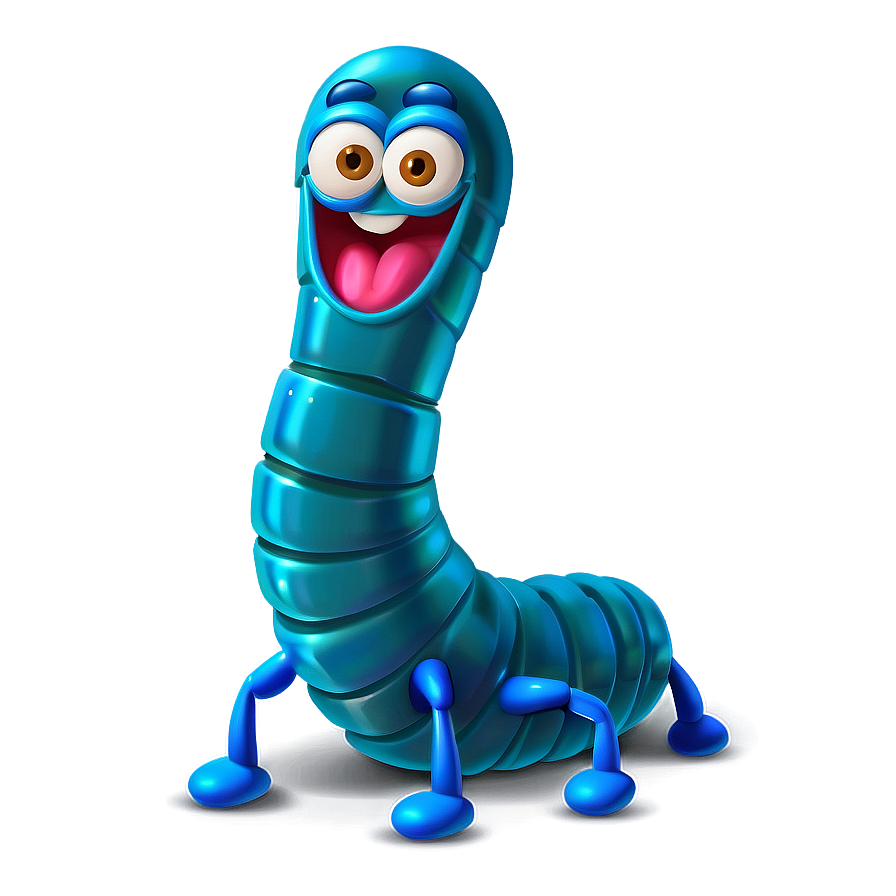 Friendly Worm Character Png Fdu89