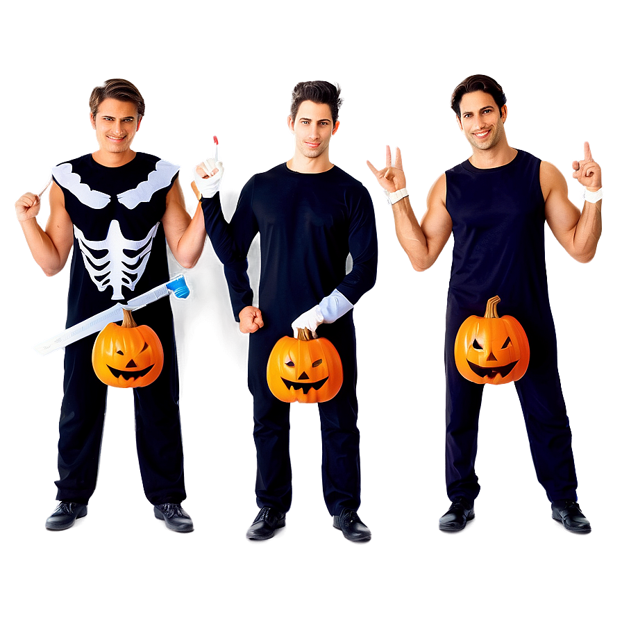 Friends In Halloween Costumes Png 05212024