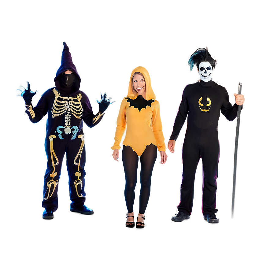 Friends In Halloween Costumes Png 05212024