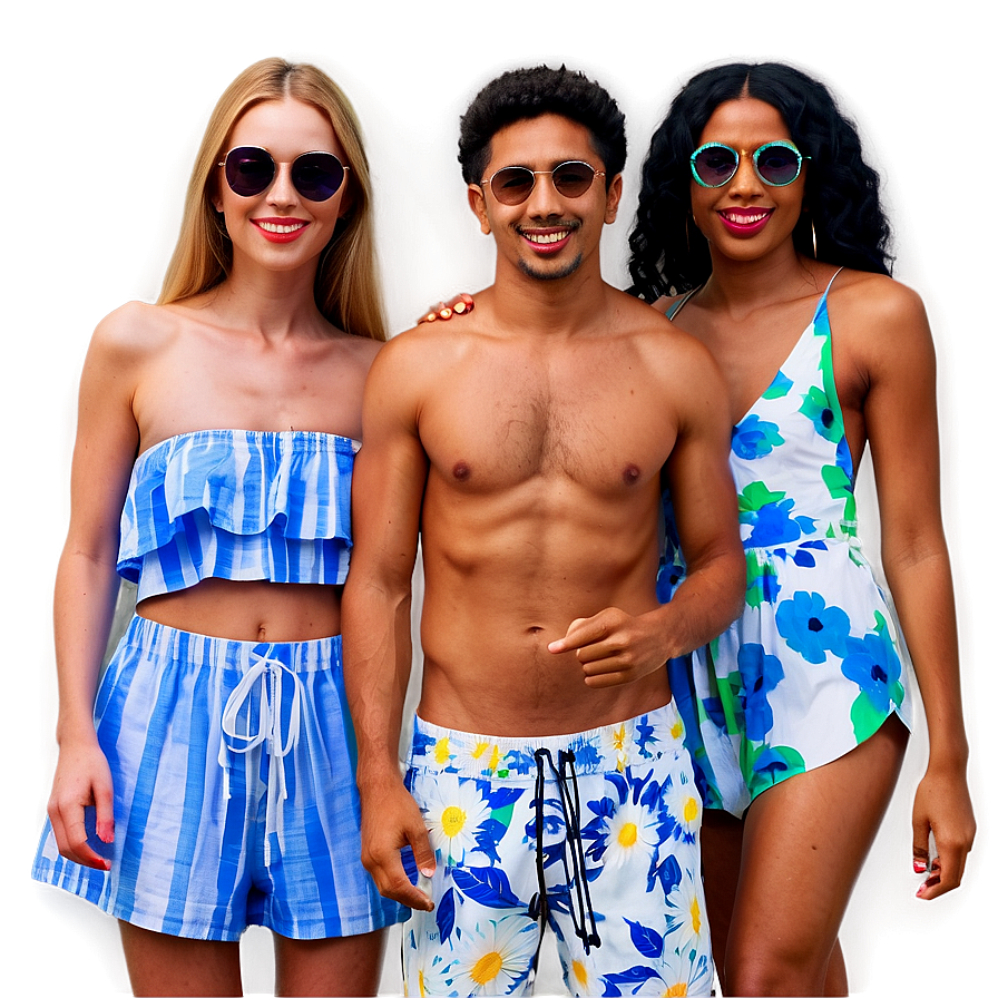 Friends In Summer Outfits Png 20