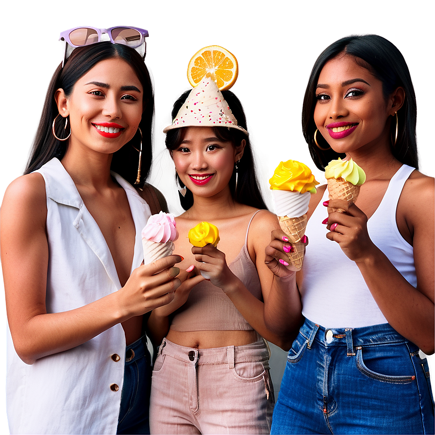Friends With Ice Cream Png Hpp61