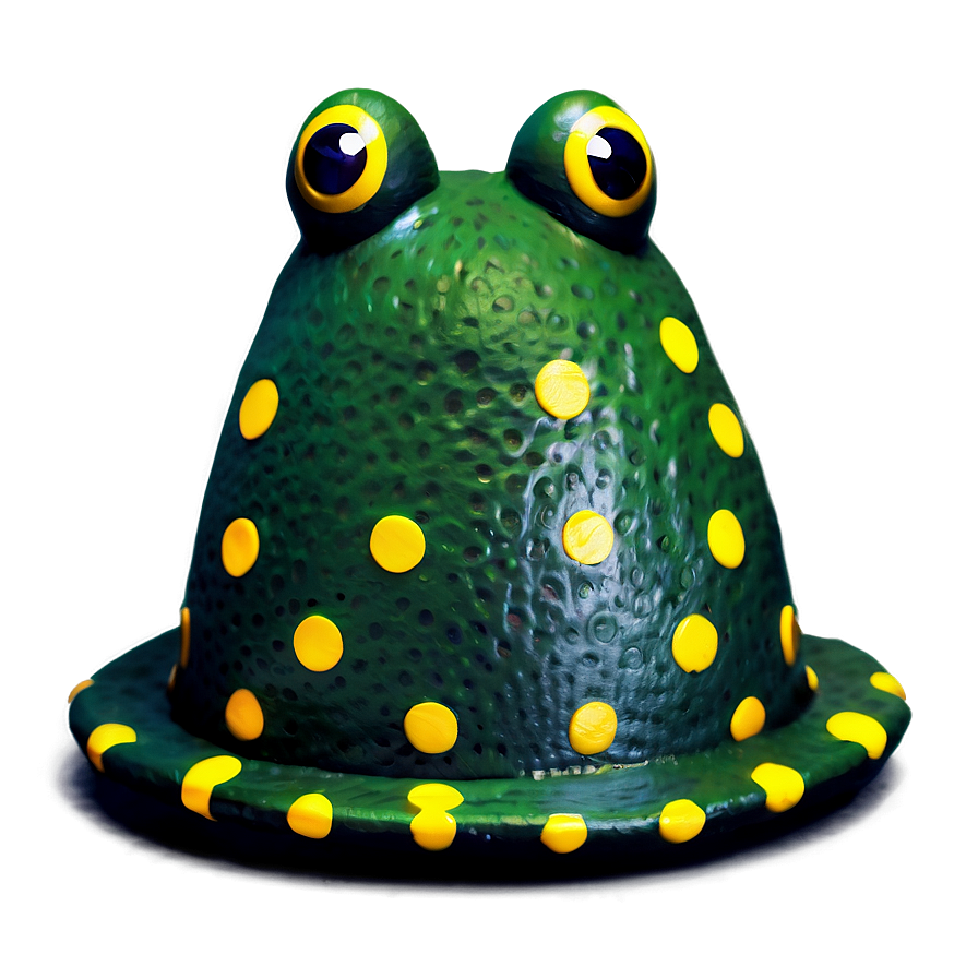 Frog Hat With Polka Dots Png Wmc