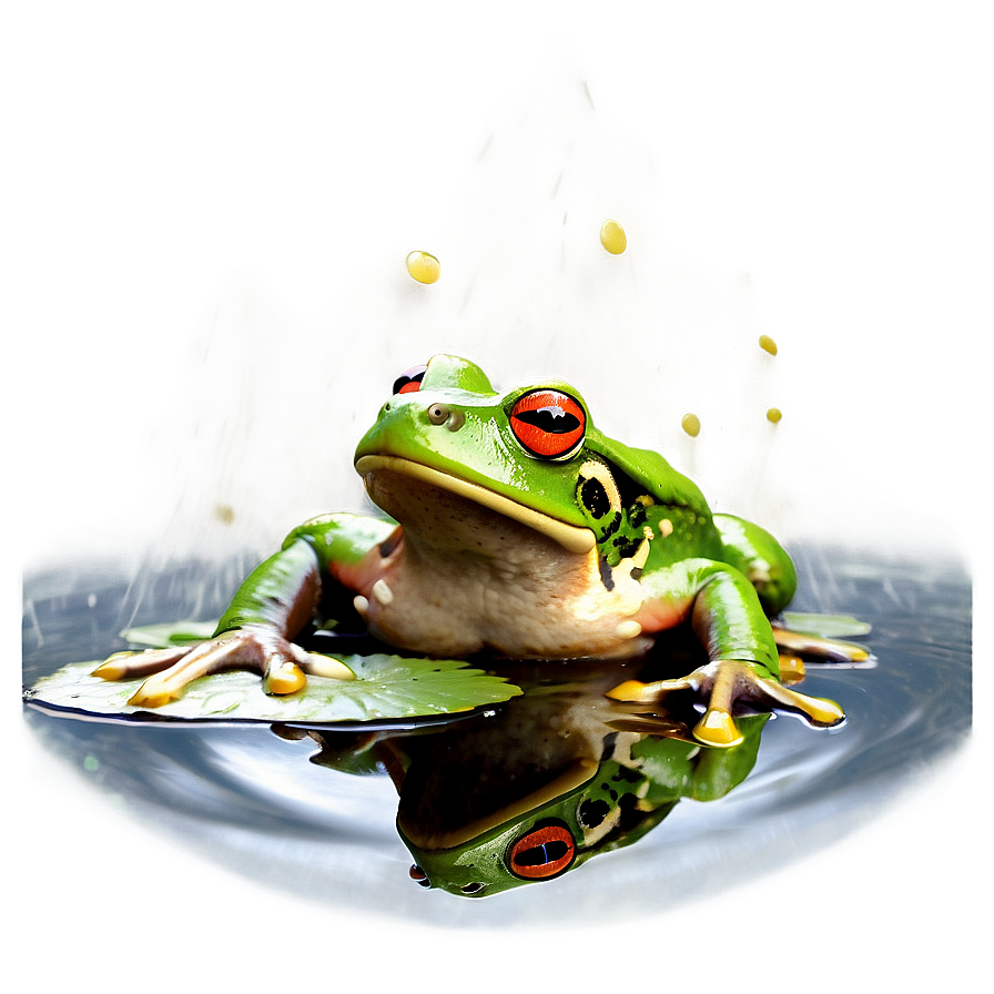 Frog In Pond Png 06212024