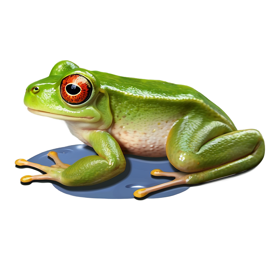 Frog In Pond Scenery Png Tfi