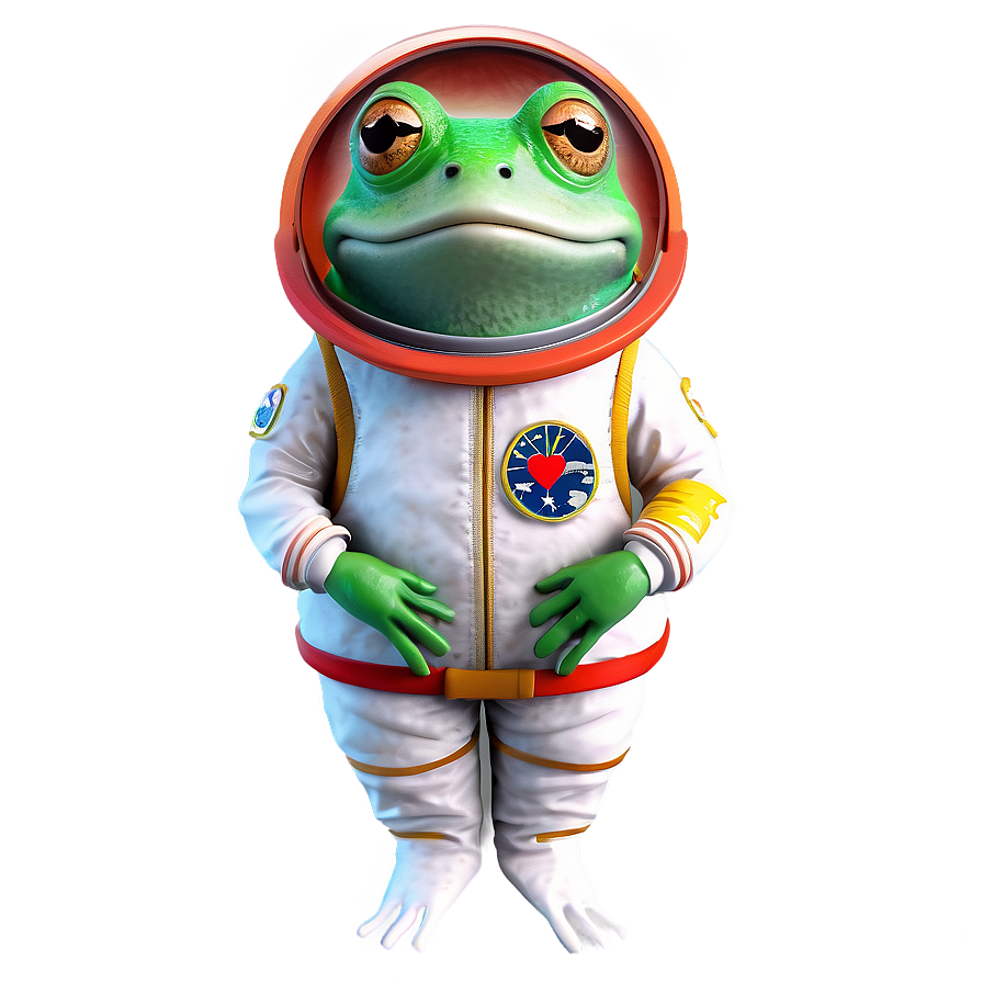 Frog In Space Suit Png Nog1